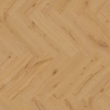 Rakinamos vinilinės grindys eglute Barlinek Next Step Herringbone DP5000027 Ginger Oak