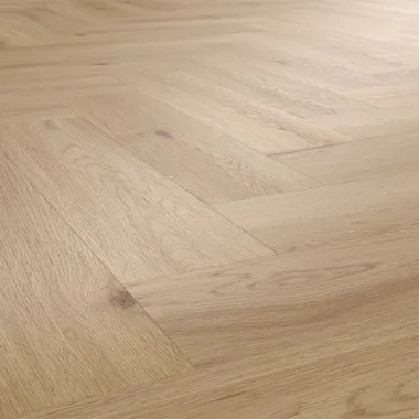 Rakinamos vinilinės grindys eglute Arbiton Amaron Herringbone Acoustic CAA 153 Yankee Oak