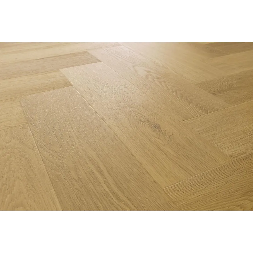 Rakinamos vinilinės grindys eglute Arbiton Amaron Herringbone EIR Acousti CASA 223 Menor Oak