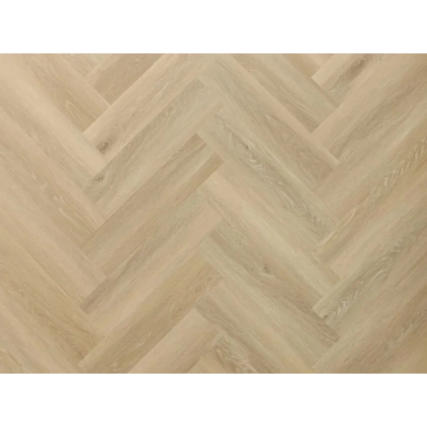Rakinamos vinilinės grindys eglute Arbiton Amaron Herringbone EIR Acoustic CASA 236 Deventer Oak