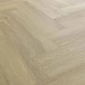 Rakinamos vinilinės grindys eglute Arbiton Amaron Herringbone EIR Acoustic CASA 222 Johannes Oak