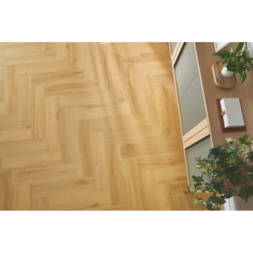 Klijuojamos vinilinės grindys eglute Arbiton Amaron Herringbone Mineral Dryback DAS 227 Virgin Oak