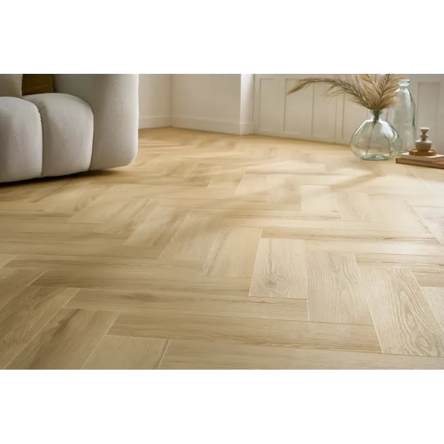Rakinamos vinilinės grindys eglute Arbiton Amaron Herringbone EIR CAS 228 Princeton Oak