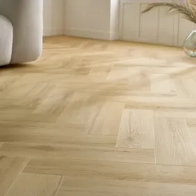 Rakinamos vinilinės grindys eglute Arbiton Amaron Herringbone EIR CAS 228 Princeton Oak