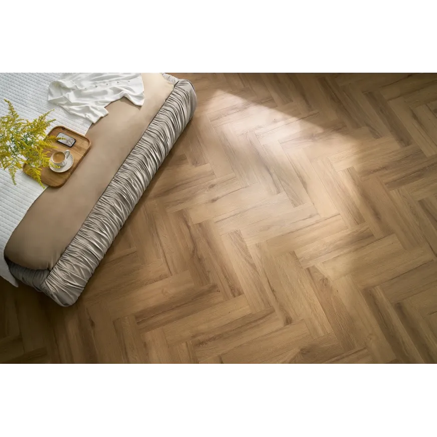 Klijuojamos vinilinės grindys eglute Arbiton Amaron Herringbone Mineral Dryback DAS 229 Rochester Oak