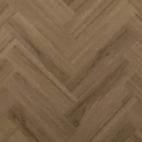 Rakinamos vinilinės grindys eglute Arbiton Amaron Herringbone EIR Acoustic CASA 229 Rochester Oak