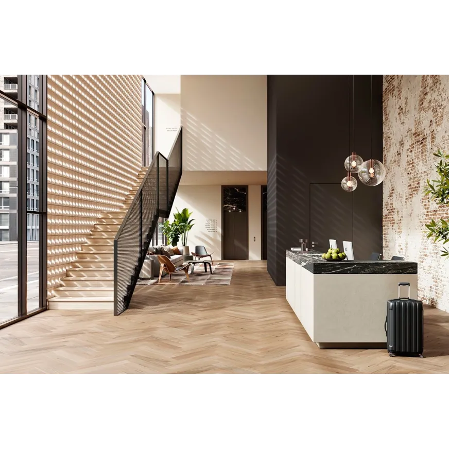 Parketlentės eglute Lamett Alta Herringbone ALT 125-110 Natural