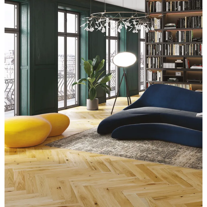 Ąžuolo parketlentės eglute Barlinek Herringbone 130 Grand Canyon