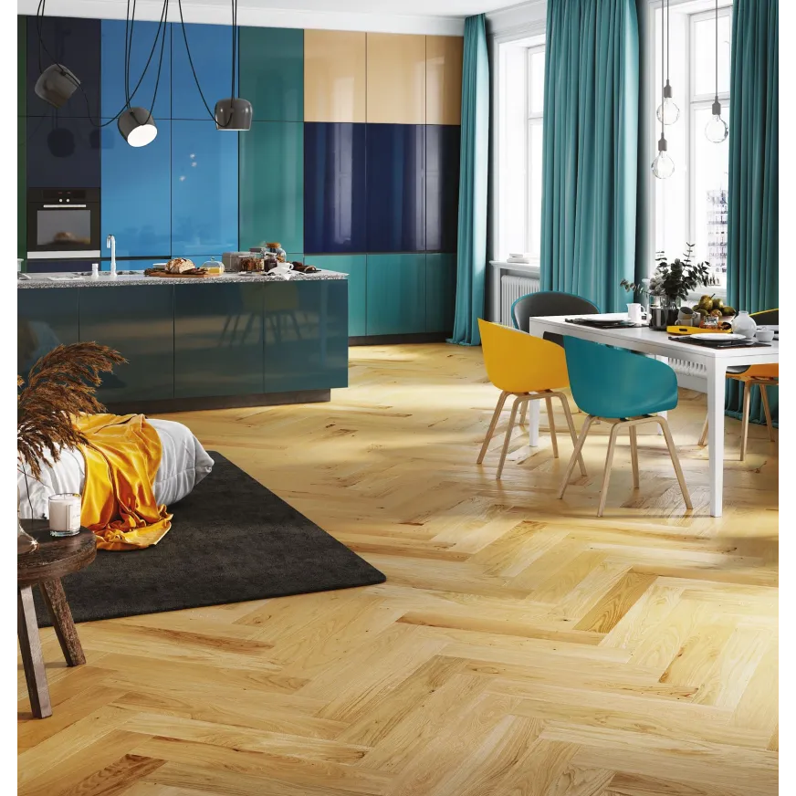 Ąžuolo parketlentės eglute Barlinek Herringbone 130 Grand Caramel Classic